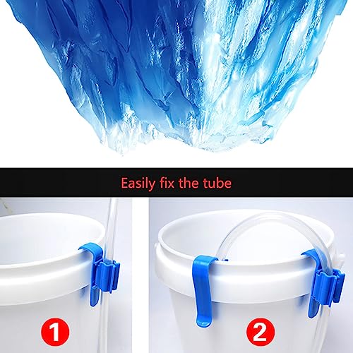 4 Pieces Water Pipe Holder Fish for Tank Adjustable Plastics Mounting Clips Durability Aquarium Tube Clamp Hose Holders Clip Air Pumps Accessories