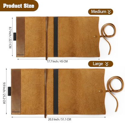 Jack&Chris Leather Bible Cover, Leather Book Cover for Men and Women, Bible Holder Strap Bible Cover Gifts, JC61-7M