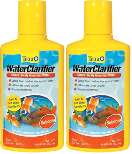 Tetra Water Clarifier, Aquarium Treatment Solution, 8.45 oz, Clears Cloudy Aquarium Water, Safe to Use with Fish and Plants, for Fresh Water (Pack of 2) - size: 8.84 oz (Pack of 2)
