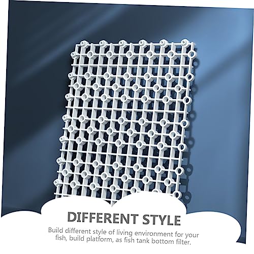 Toyvian 1set Aquarium Divider Fish Tank Bottom Partition Grid Easy to Install Plastic Isolation Tray for Separating Aggressive Fish and Enhancing Survival Rate