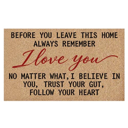 Inspirational Love Farmhouse Faux Coco Coir Doormats 17x30 - color: Love 03