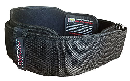 Grip Power Pads Gym Weight Lifting 6" Wide Neoprene Double Belt for Men Back Lumber Support Fitness Exercise Bodybuilding - size: Large 38"-41.5"
