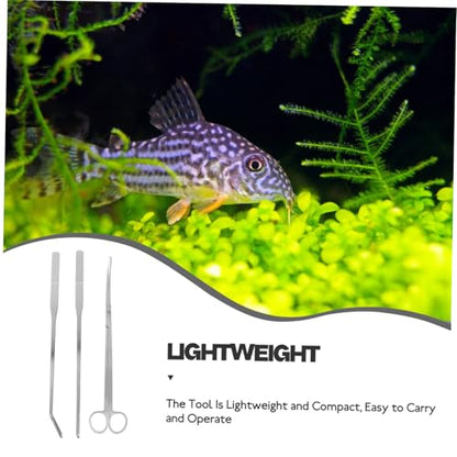 BESPORTBLE Aquarium Cleaning Essentials Scissors Tweezers Spatula Tool for Aquascaping Maintenance