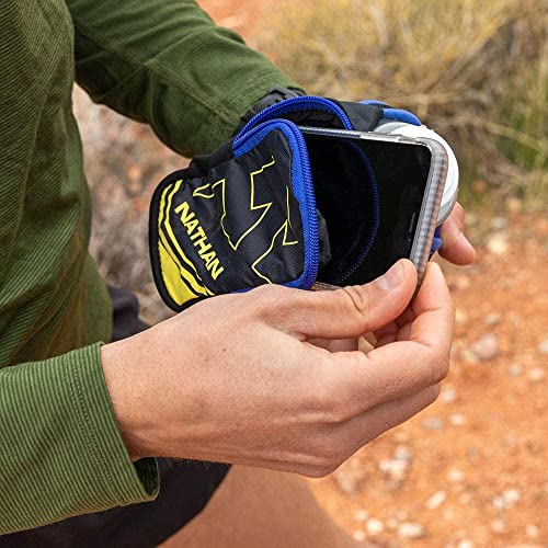 Nathan SpeedDraw Plus Insulated Handheld Water Bottle – Grip-Free Running Flask for Runners, Hiking, and Sports - color: Black / Metallic Gold