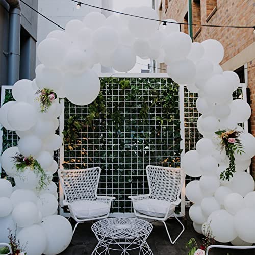 Voircoloria 130pcs White Party Balloons Garland Arch Kit, 18 12 10 5 Inch - color: 03 White, size: 5/10/12/18 inch - 130pcs