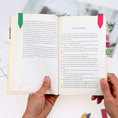 32 Pieces Arrow Shaped Magnetic Bookmarks, Assorted Magnet Page Markers Bookmarks Set, Magnetic Page Clips Bookmark for Students School Office Reading Supplies, Planner