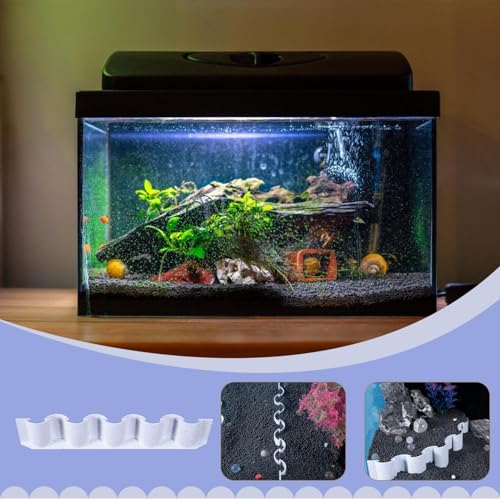 Aquarium Substrate Barrier Fish Tank Sand Screen Substrate Fence | Water Plant Fish Tank Bottom Fence, Separate Gravel in Aquarium or Terrarium - color: Style A