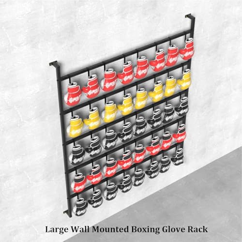Wall Mounted Boxing Glove Storage Rack, Large Boxing Glove Storage Showshelves Rack Wall Mount Dryer, 5 Tiers, for Gym Home Training Room Shopping Center Taekwondo Gym - size: Holds 20 Pairs