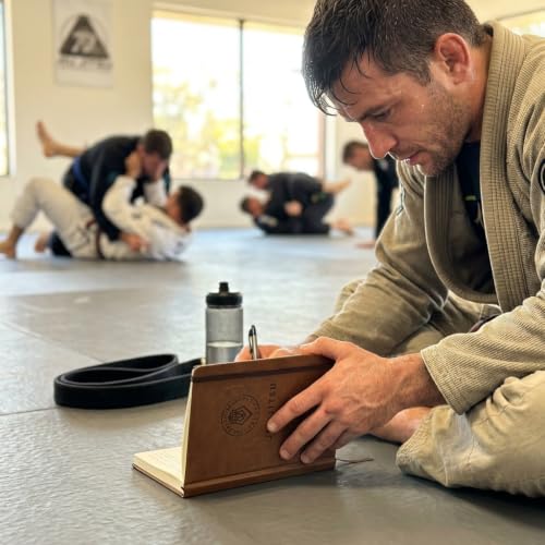 The Practitioner's Journal | BJJ Training Log & Jiu Jitsu Journal — Hardcover, Leather-Bound | Brazilian Jiu-Jitsu, Grappling & Wrestling | Gift for Serious Practitioners