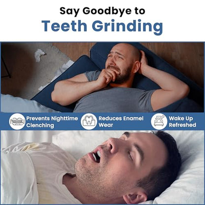 Professional Mouth Guard for Grinding Teeth - 6 Customizable Dental Guards - 2 Sizes, USA Made, BPA Free, Use for Bruxism and Clenching, Also for Sports and Teeth Whitening