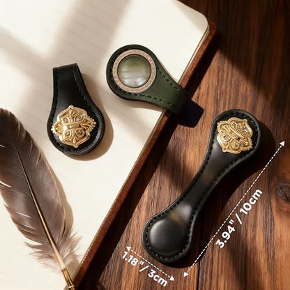 Elegant Design Magnetic Journal Clip, Decorative Bookmark Clips - style: Color Set A 2 Pcs