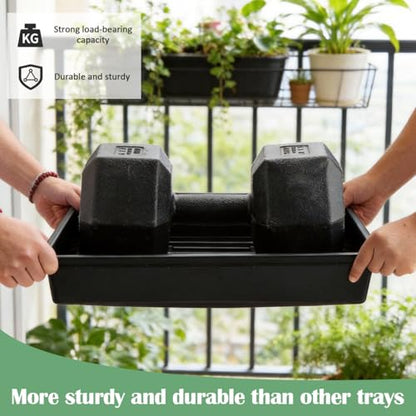 RooTrimmer 10 Pack Seed Starter Trays - Heavy Duty Plastic Flats, Fits 54 Cell Plug Tray, Seedling Tray for Carrying and Holding Plant Nursery Pot,Seed Germination & Plant Propagation (TD377) - size: 54 Cells Bottom Tray-10P
