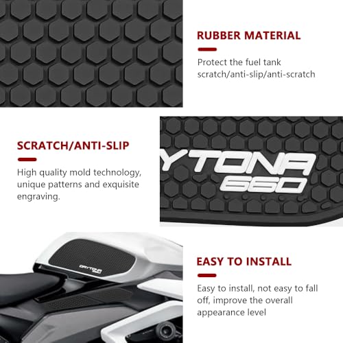For Day.tona 660 Day.tona 660 day.tona 660 2026 2025 2024 accessories tank grip fuel tank traction pad anti-slip sticker fue daytona 660l tank pad