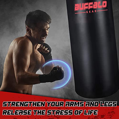 Buffalo Gear Heavy Water Punching Bag, 225LB 165LB 86LB Adjustable Training Punching Bag for Kickboxing Boxing Gym Home Training for Youths Kids - size: Large-225lb