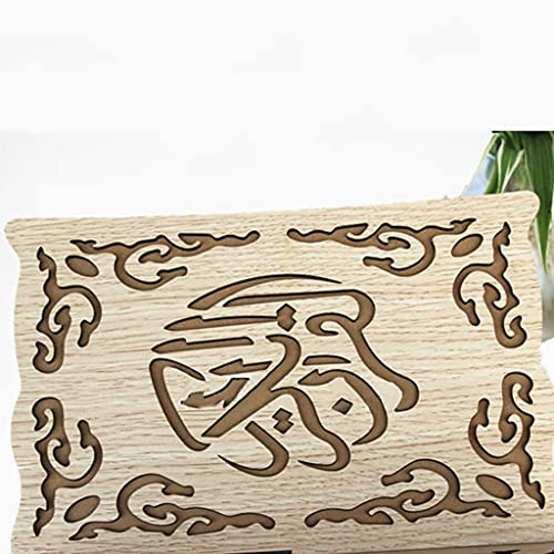 Wooden Carved Reading Bookshelf Quran Stand Holder Home Decoration Display