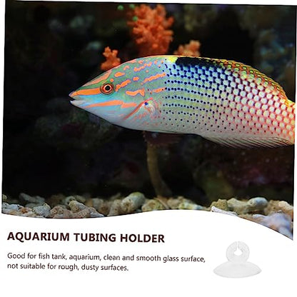 25pcs Aquarium Airline Tubing Holder Cups Easy to Install for Fish Tanks and Aquariums Strong Air Hose Management