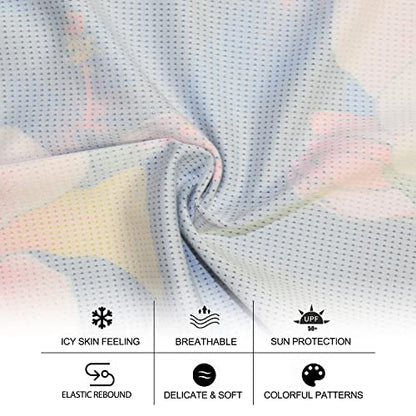 Women UPF 50+ Face Mask Sun Protection Fashion Colorful Neck Gaiter Scarf - color: Fcm-13