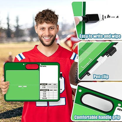 Torlam Magnetic Dry Erase Coach Board, Baseball, Soccer, Football, Basketball Coaching Clipboard - style: Football