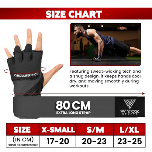 WYOX Gel Boxing Hand Wraps & Curved Focus Mitts Bundle for Men & Women Adults – 80cm Wrist Straps, Padded Knuckle Support, Neoprene Inner Glove Gel Padding, MMA Muay Thai Kickboxing Training Pads