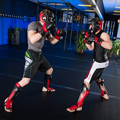 Century Drive MMA Shin Instep Red/Black Size: S/M Red/Black