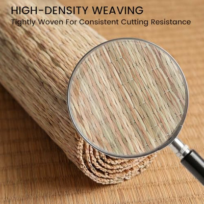 Tatami Mat for Sword Cutting, 10-Pack Authentic Igusa Tatami, 34x71 Inch Unrolled & Hand-Roll Modifiable for Tameshigiri, Iaido, Kenjutsu Training