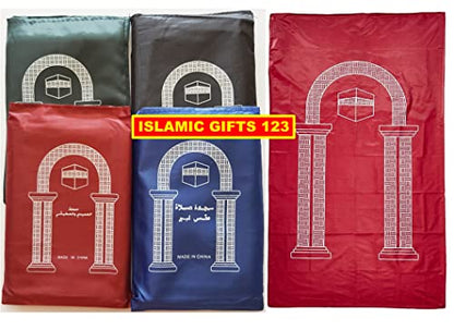 4 Pcs Mini Travel Prayer Mat Portable Foldable Waterproof Muslim Namaz Salah Rug Pocket Musallah Bulk Set Islamic Gifts Ramadan Eid Hajj Umrah Essentials