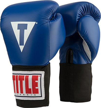 Title Classic USA Boxing Competition Gloves - Competition Boxing Gloves, Boxing Gloves, USA Boxing Glove, USA Boxing Approved Gloves;16Oz Boxing Gloves, Boxing Gloves, Boxing Equipment - color: Blue, size: 10 oz
