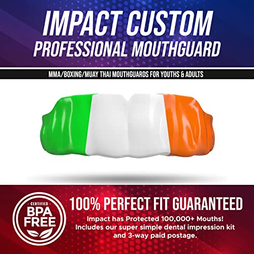Impact Mouthguard Boxing, MMA, Muay Thai Sports Mouthguards for Youth Adults, Professional Custom-Fit, Ireland - color: Ireland