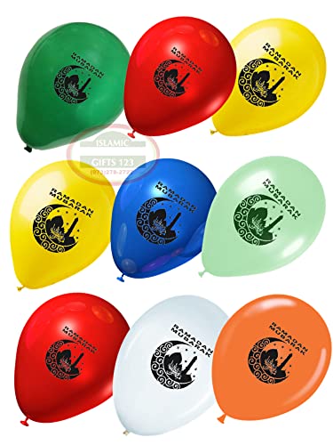 Ramadan Balloons[100] Ramadan Mubarak Kids Favors Ramadan Decoration Eid Favors Eid Gift Muslim Gifts Islamic Gifts 123 - color: 100 Balloons