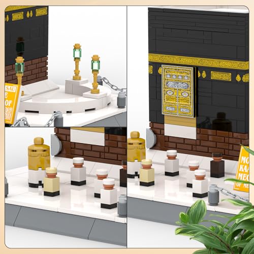 Mecca Kaaba Building Blocks Set – Holy Mosque 3D Model for Kids & Adults, Islamic Educational Toys, Gift for Eid, Ramadan, Hajj – Compatible with Major Brands (446Pcs)