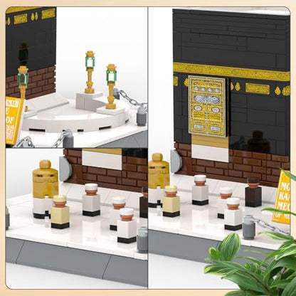 Mecca Kaaba Building Blocks Set – Holy Mosque 3D Model for Kids & Adults, Islamic Educational Toys, Gift for Eid, Ramadan, Hajj – Compatible with Major Brands (446Pcs)