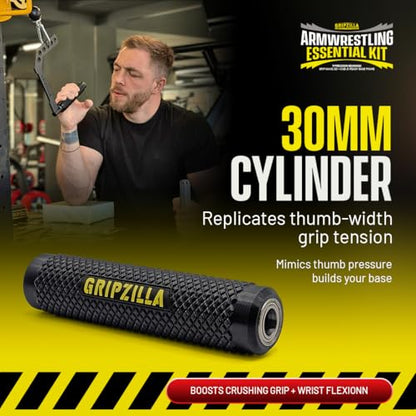 Gripzilla Arm Wrestling Training Kit for Solo Practice The Ultimate Wrist Training Handle for Arm Wrestling Top Roll Trainer
