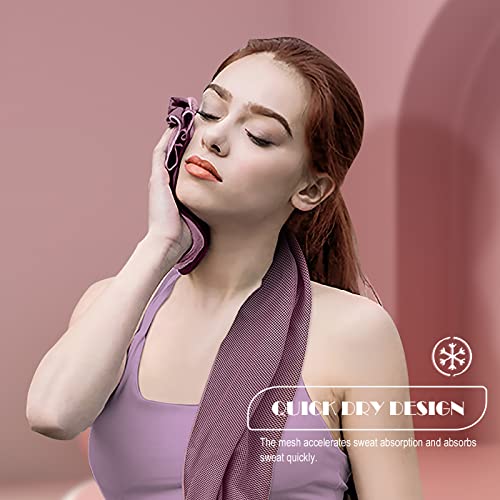 Pack of 20 Cooling Towel 40x12'' Ice Towel for Neck and Face Microfiber Chilly with Bag Breathable Yoga Gym Stay Cool Towels Sweat Rag for Workout Running Camping Pilates Beach, Pink - color: Pink