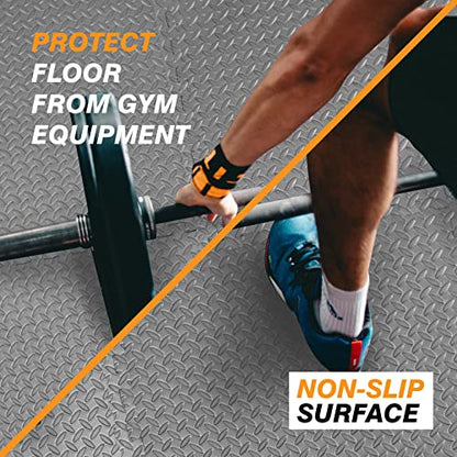 BIG RED ARPM001BK Interlocking Foam Mat Protective Exercise Workout Puzzle Floor Mat Tiles for Home Gym Equipment