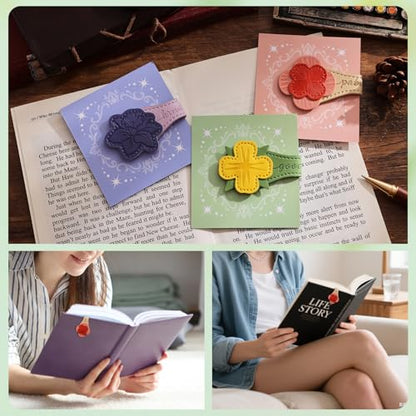 3 PCS Fruit of Spirit Magnetic Leather Bookmarks, Floral Patterns (Patience Kindness Goodness) of Galatians, Bible-Inspired Page Markers, Double-Sided, Gift for Book Lovers, Students, Book Accessories - style: Patience Kindness Goodness