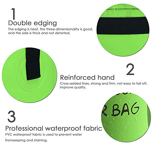 Collapsible Bucket 5 Gallon, Multifunctional Portable Folding Bucket Water Container Wash Basin for Camping Fishing Hiking Traveling Backpacking Outdoor Survival Gardening Car Washing - color: Green