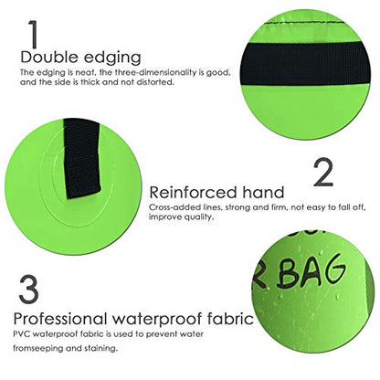 Collapsible Bucket 5 Gallon, Multifunctional Portable Folding Bucket Water Container Wash Basin for Camping Fishing Hiking Traveling Backpacking Outdoor Survival Gardening Car Washing - color: Green
