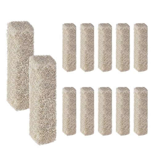 12pcs Ammonia Reducer Filter Pads Compatible with Aqueon, Aquarium Replacement Specialty Filter Pads, Compatible with QuietFlow LED PRO Model 20 and 75