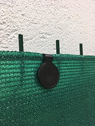 Shade Cloth Plastic Clips, UV Treated | 20 Pack, Color Black - color: Black, size: 20 Pack