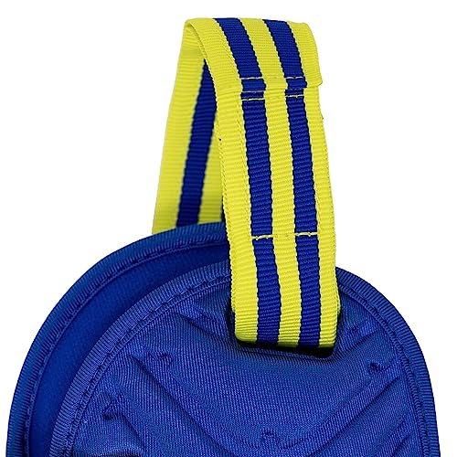 Adidas Youth Wizard Wrestling Ear Guard - color: Royal/Solar Yellow