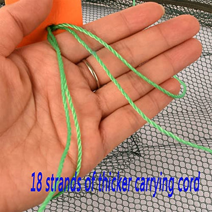 Foldable Fishing net Hand cast net, Shrimp net Crab net Fishing net Crayfish Hand cast cage - size: Top:31.5in/Bottom:23.6"
