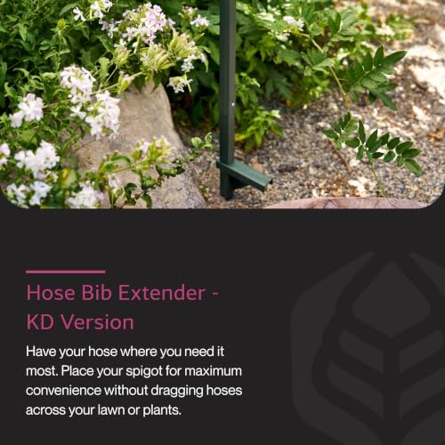Yard Butler IHBE-6KD Garden Hose Bib Extender - Durable Hose Stand for Keeping It Elevated - Convenient Garden Accessory - Rust-Resistant - Anti-Kink Design - Easy Installation | Durable Garden Hose Bib Extender, Keeps Hose Elevated, Rust-Resistant, Anti-