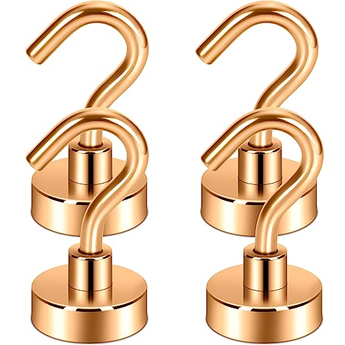 Neosmuk Magnetic Hooks for Cruise Cabins,30lb Heavy Duty,Bronze,4 Pack - color: Bronze, size: 0.67 inches