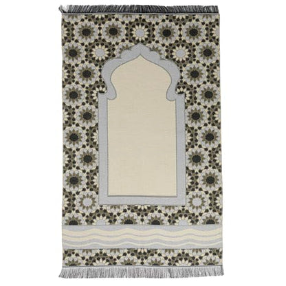 Modefa Turkish Travel Prayer Mat - Muslim Prayer Rug - Thin Woven Cotton Traditional Janamaz Sejjadah for Men Women - Prayer Matt Islam Praying Mat Stargazer (Blue) - color: Blue