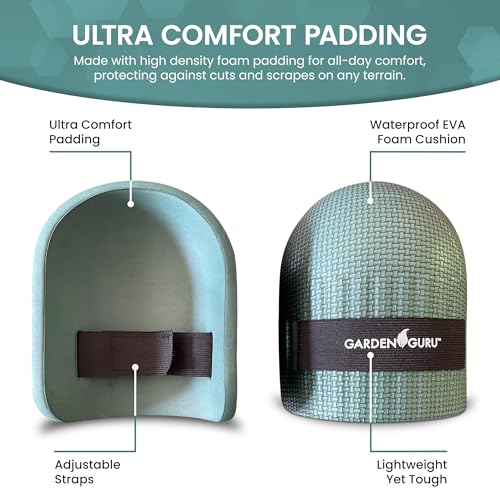 GARDEN GURU Home & Gardening Knee Pads – Waterproof EVA Foam Cushion, Soft Inner Liner, Comfortable Fit with Adjustable Straps - 1 Case (24 Pairs) - size: 24 Pack, style: Comfort Foam