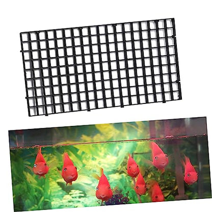 NOLITOY 6pcs Aquarium Fish Net Segregation Board Black Divider Clamps for Fish Tanks Breeding Survival Rate