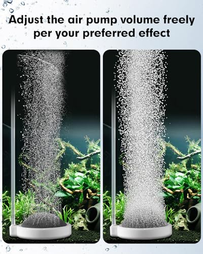 Fish Tank Bubbler Aquarium Air Stones, 4 Inch Nano Super-High Dissolved Oxygen Diffuser Makes Super Tiny Bubble Aerator for Fish Tank Air Pump Hydroponics - size: 4 Inch, for 35-100 Gal