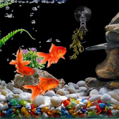 Aquarium Plant Clip - Suction Cup Clips for Convenient Fish Feeding | Rust-Proof Material, Secure Hold, Water-Safe Accessories (8)