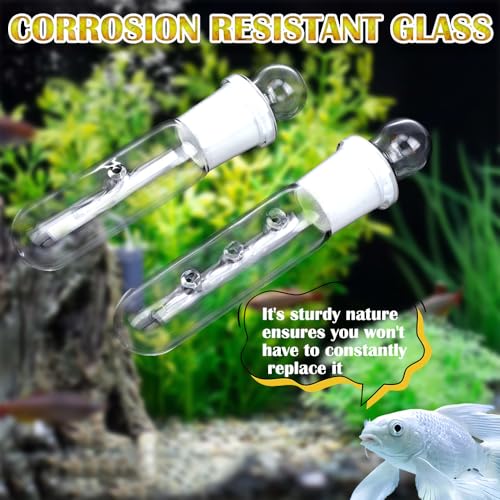DQITJ 2 Pack Planaria Catch Trap Aquarium Clear Glass Leech Flatworm Bristle Worm Trap Tube Catcher for Red Cherry Shrimp Dwarf Shrimp Tank (1 Holes+3 Holes)