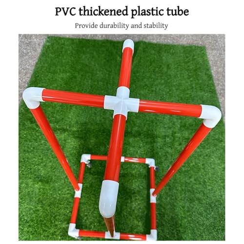 Simple PVC Hula Hoop Holder with Wheels, Outdoor Hoop Stand, Space-Saving Equipment Holder for Home, Gym, No Hula Hoop - color: 15.7in